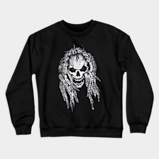 white skull Crewneck Sweatshirt